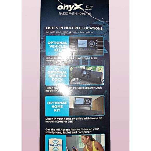 Sirius XM XEZ1H1 Onyx EZ Satellite Radio Home Kit New Open Box - Picture 3 of 5
